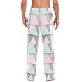 thumbnail image 4 of FORMRS Mens Pajama Pants with Pockets Sleepwear Lounge Bottoms Sizes S-2XL, Green Geometric, 4 of 7