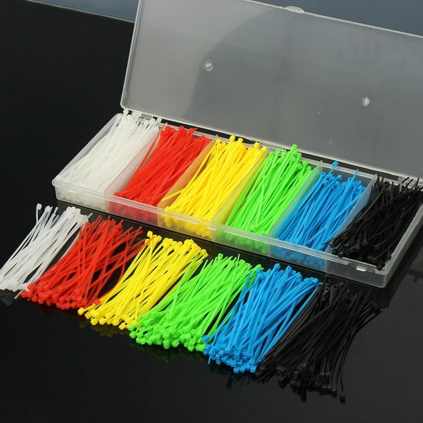 900Pc 100x3mm Nylon Auto-Bloquant Câble Fermeture à Glissière Attache Sangle Wrap Supplémentaire Câblage