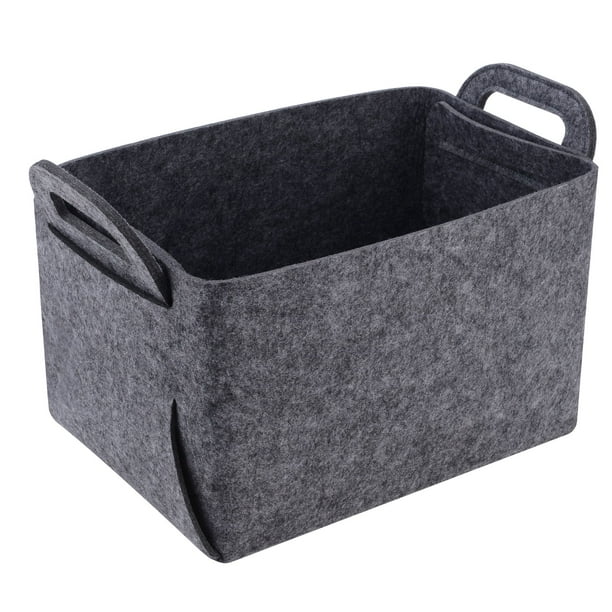 Cesta organizadora de fieltro Minoisome, gris