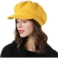 thumbnail image 2 of Women Beret Newsboy Hat French Wool Felt Cap Retro Fashion Trucker Hat Autumn Spring Winter, 2 of 7