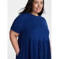 thumbnail image 3 of Terra & Sky Women’s Plus Babydoll Dress, Sizes 0X-5X, 3 of 4
