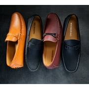 Mio Marino Threaded Band Suede Loafers for Men
