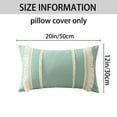 thumbnail image 7 of Unique Bargains 4 Pcs Boho Modern Textured Pillow Cover Blue/Pink 12" x 20", 7 of 7