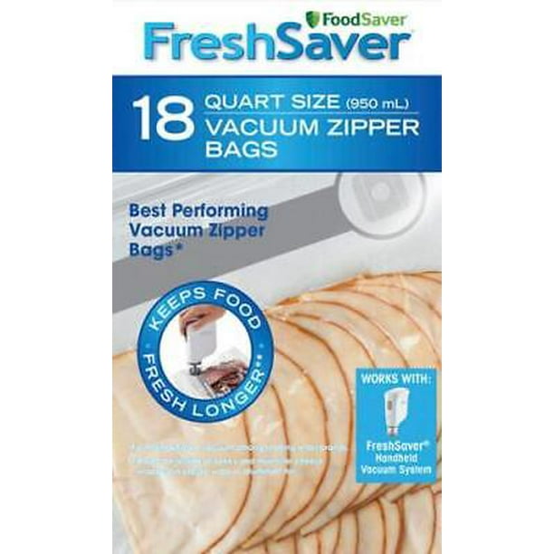 FoodSaver FreshSaver Plastic Vacuum Sealer Bags 1 qt.