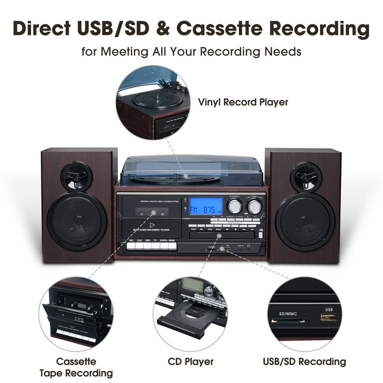 Vinyl stereo cheap system