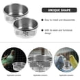 thumbnail image 3 of NUOLUX 2Ud De Y Comida Para Pájaros De Inoxidable Durable Plata, 3 of 8
