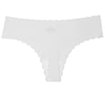 thumbnail image 2 of Odbmxy Hipster Panties for Women High Cut Womens G String Panties Stretch White Sports Thong Solid Underpants, 2 of 5