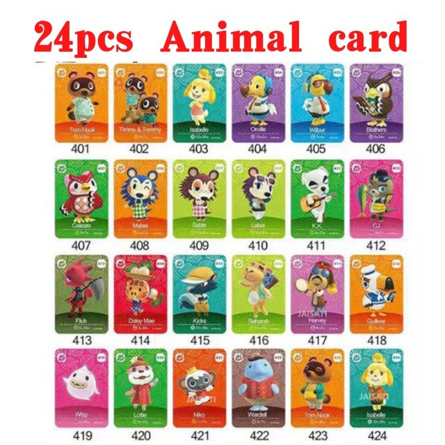 Tarjeta Ntag215 NFC leaf animal crossing lock Series 5 amiibo locks card acnh new horizons ankha New Leaf 001-448 Fivean unisex
