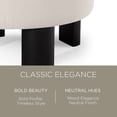 thumbnail image 2 of Maven Lane Celia Contemporary Upholstered Ottoman with Refined Black Wood Finish, 2 of 6