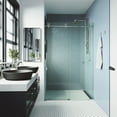 thumbnail image 5 of Vigo Vg6044cl5276 Elan Cass 76" High X 52" Wide Sliding Frameless Shower Door - Chrome, 5 of 6