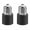 Black, variant on Stcellnmex 3 Prong Polarized Light Bulb Socket Adapter Black, E26 E27 Socket to Plug Converter 2 Pack for Patio Garage Porch