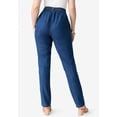 thumbnail image 2 of Roaman's Women's Plus Size Petite Plus Size Easy-Wear Straight Leg Jean, 2 of 5