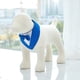thumbnail image 3 of Zhuge Bandana para perros 1 pieza, mezcla de poliéster ligera de secado rápido, baberos tipo bufanda triangular, pañuelo ajustable para perros, regalo para mascotas, M, azul, 3 of 3