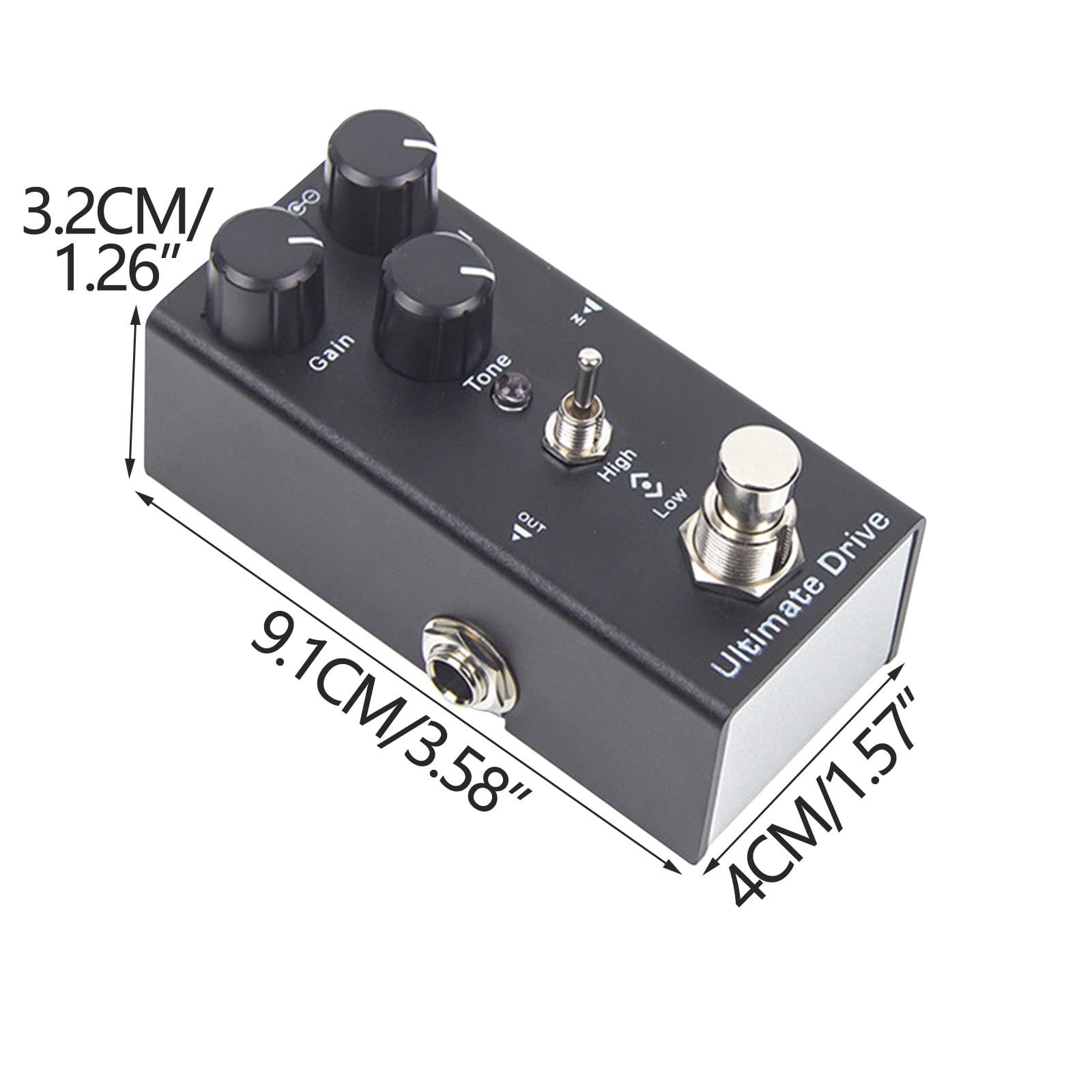 1 Packs Guitar Effects Pedal Metal Distortion Overdrive with Reverb Chorus Sound for Electric Guitar Professional Stage Performance Compact Stompbox Multi Effects Processor