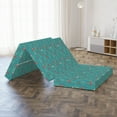thumbnail image 4 of Floral Foldable Mattress, Simplistic Crocuses, 78.7" x 47.2", Dark Seafoam Multicolor, by Ambesonne, 4 of 4