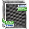 thumbnail image 1 of Range Hood Filter Replacement for 8.78” x 10.48” W10355450 Charcoal Whirlpool vent hood filter - Carbon Filter for Exhaust Fan - Filters Kitchen Odors for Ductless Vent Hoods (3 Pack), 1 of 6