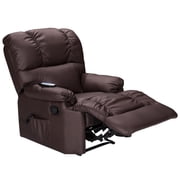 Costway Recliner Massage Sofa Chair Deluxe Ergonomic Lounge Couch Heated W/Control