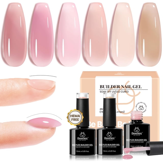 Gel Builder Beetles Hema Free para engrosar y reparar uñas