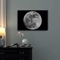 thumbnail image 2 of Canvas Prints Wall Art - Full Moon Against Black Universe Space | Modern Wall Decor/Home Art Stretched Gallery Canvas Wrap Giclee Print &amp; Ready to Hang - 12" x 18", 2 of 4