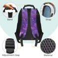 thumbnail image 6 of KUIFORTI Purple Wolf Kids Backpack Girls Bookbag 17 Inch Polyester School Bag with Side Pockets Front Pockets Comfortable Back to School Supplies, 6 of 7