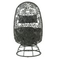thumbnail image 4 of ACME Hikre Patio Lounge Chair and Side Table in Charcoal and Black, 4 of 7