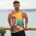 thumbnail image 6 of Picia Island Beach Guinea Pig Printed Men’s Performance Tank, Men's Workout Tank Top Moisture-Wicking Tank Top Muscle tee, Breathable Workout Shirt-3X-Large, 6 of 7