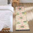 thumbnail image 3 of Yayeee Runner Rug for Bedroom 2'x6' Machine Washable Hallway Non Slip Mat, Retro Pink Stars, 3 of 8