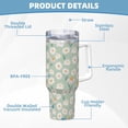 thumbnail image 5 of Pofeuu Daisies Flowers Print 40oz Ice Bully With Handle And Straw Stainless Steel Vacuum Insulated Cup And 2 In 1 Straw Lid, 5 of 8
