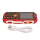 thumbnail image 2 of Teléfono móvil para personas mayores, 2G, 2,6 pulgadas, ultrafino, 16800 mAh, gran volumen, con línea de carga para llamadas, color rojo, 2 of 15