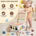 thumbnail image 3 of Empujador de madera Baby Walker Takeeyce con juguete de cocina, 12 meses, 3 of 8
