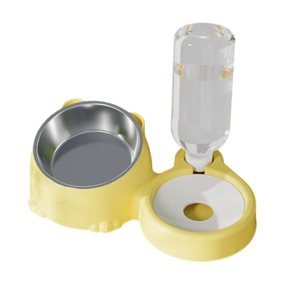 Cat Bowls Dog Bowls Water Dispenser Removable Stainless Steel Design for Small Dogs Puppies Rabbits Feeding