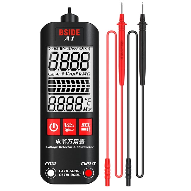 Multímetro digital Detector de voltaje de modo dual para verificación de cable vivo (sin caja) Likrtyny Para estrenar