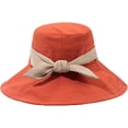 thumbnail image 2 of CoCopeaunts Large Bucket Hat Wide Brim Bow Ladies Bucket Hats for Women Beach Chin Strap Casual Fisherman Hat Daily All-Match, 2 of 8