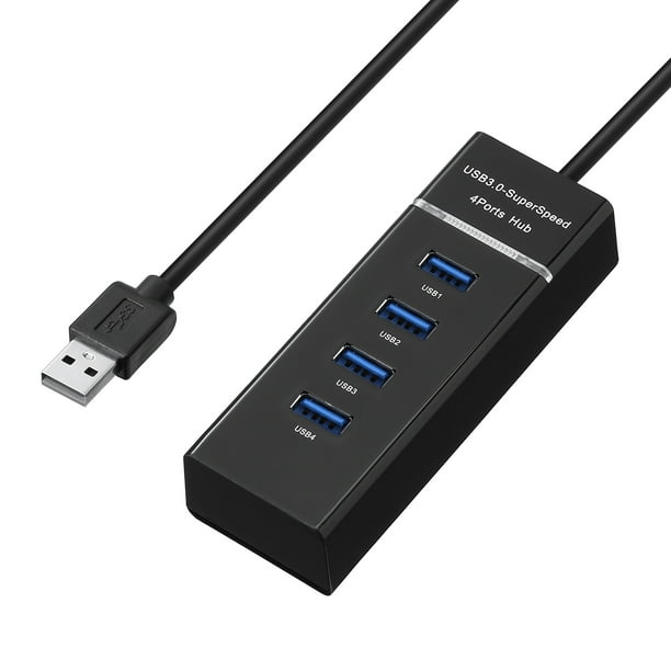 High Speed 4 Port USB 3.0 Multi Hub Splitter Expansion USB Hub for