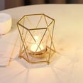 thumbnail image 3 of Cilindro Portas de candeliere Tealight de oración Portavasos para boda de cumpleaños salón Hogar , Oro 10x9x11cm perfecl Portavelas candelita, 3 of 8