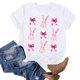 thumbnail image 4 of Blusas de Manga Corta para las Mujeres Divertida Impresión Cuello Redondo Camiseta Vintage, Blusas de Primavera para las Mujeres, 4 of 4