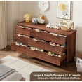 thumbnail image 4 of CazToi Modern 9-Drawer Fluted Dresser 60.6" Wide Wooden Storage Chest TV Stand, 4 of 8