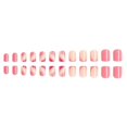 thumbnail image 1 of Uñas postizas con diseño irregular a rayas, 24 piezas, 1 of 5