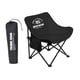 thumbnail image 3 of Taburete de silla de campamento plegable al aire libre silla portátil doblada cómoda tubería de acero de tela oxford con bolsillo lateral para patio Negro, 3 of 8