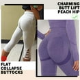 thumbnail image 2 of MISS MOLY High Waist Ruched Yoga Pants Workout Gym Booty Leggings Seamless Sports Running Tights for Women, 2 of 5