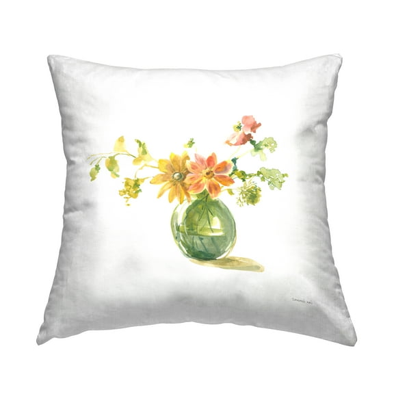 Stupell Industries Summer Serenade Bouquet Decorative Printed Throw Pillow, 18 x 18