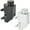 Black, variant on Speedway Motors GM Type II Power Steering Fabricated Aluminum Reservoir in Black, Direct Replacement for OE Plastic Tank Includes Billet Cap -6 AN Fittings Custom Engine Bay