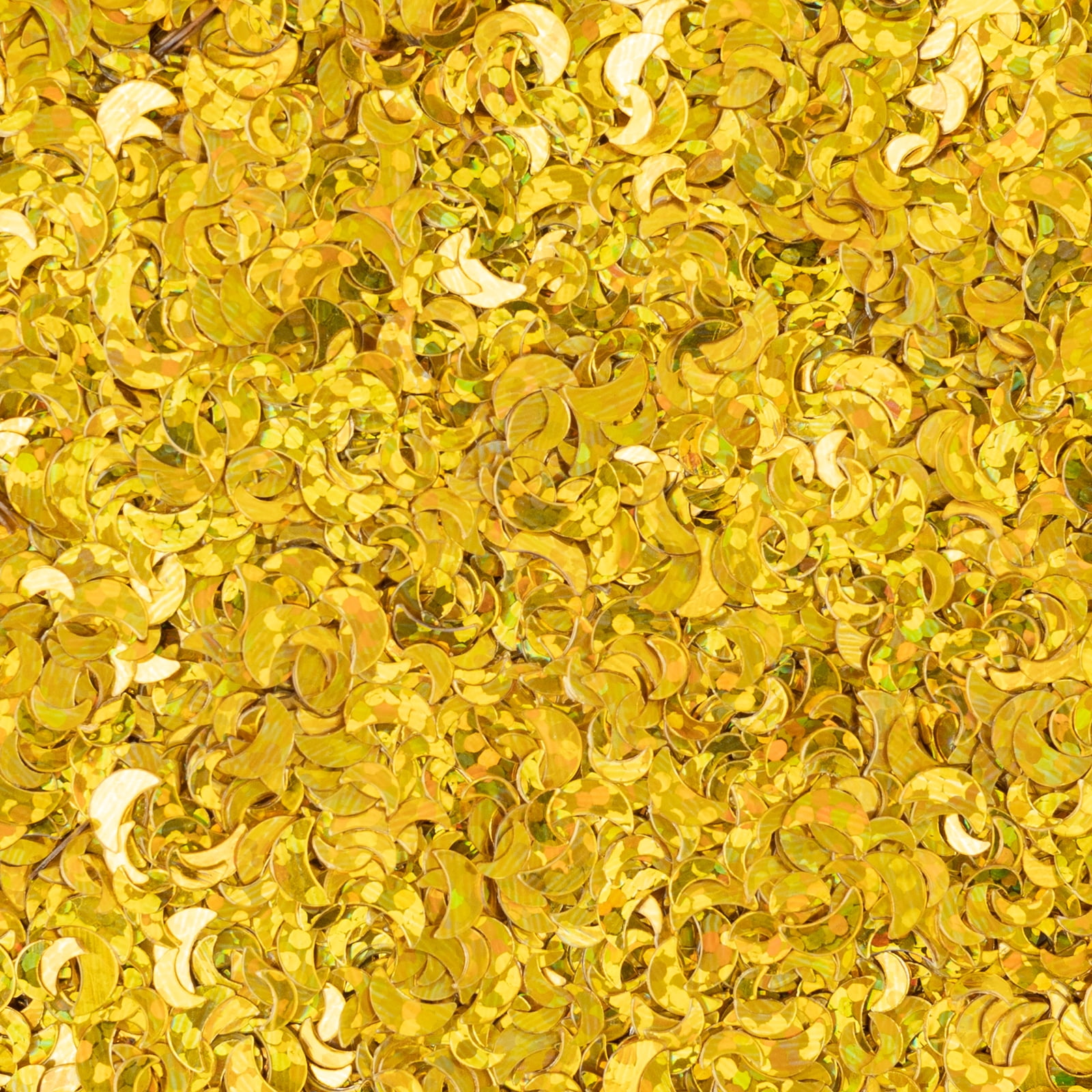 Recollections Gold Totally Rad Crescent Specialty Glitter - 0.88 oz Jar, Decorative Plastic Glitter for Paper Crafts & DIY Projects, 12 Pack