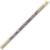 Moon Products Decorated Wood Pencils, #2, HB Hardness, Gold, You Are Awesome, Pack Of 12 Pencils