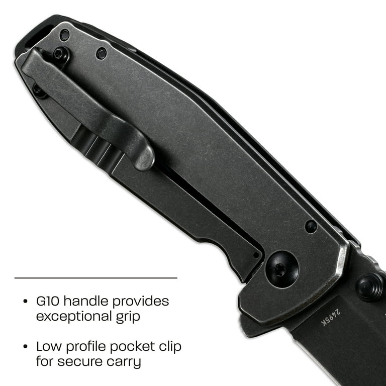 CRKT Squid XM Everyday Carry Assisted Folding Knife with Frame