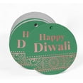 thumbnail image 2 of Inkdotpot 100 Pack Happy Diwali Favor Paper Tags Craft Real Rose Gold Foil Hang Tags, 2 of 6