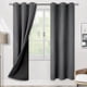 thumbnail image 4 of Elegantes cortinas opacas con aislamiento térmico, ojales de doble capa en la parte superior para oscurecer la habitación del dormitorio y la sala de estar (42 x 63 pulgadas, juego de 2), 4 of 6
