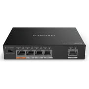 Amcrest 4-Port POE+ Power Over Ethernet POE Switch with Metal Housing, 4-Ports POE+ 802.3af/at 60W (AMPS4E4P-AT-60)