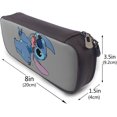 thumbnail image 3 of Stitch Fart Micro Leather Pencil case Pencil case Stationery Bag Office Portable Storage Box Cosmetic Box Folder, 3 of 5