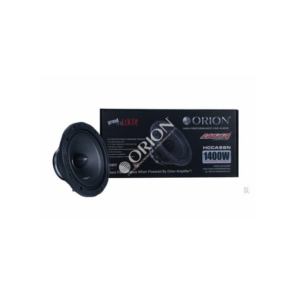 Orion HCCA68NDC HCCA Pro Audio 6.5" 350 Watt RMS Midrange Speakers 1400W Max 8 Ohm with Dust Cap PAIR